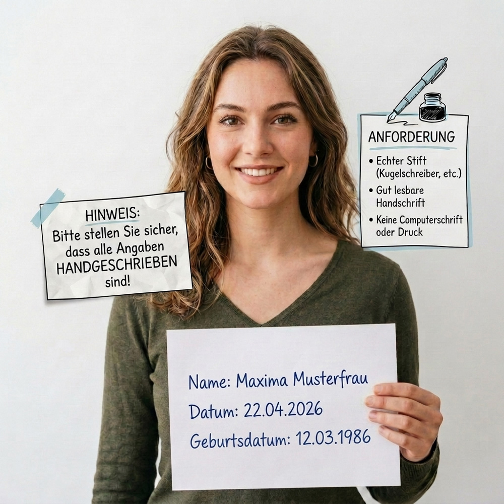 Beispiel Verifikationsfoto